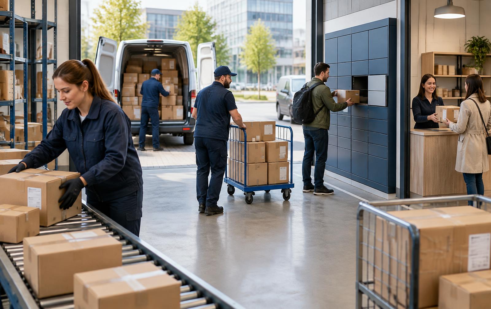 Omnichannel διακίνηση παραγγελιών προς courier, parcel lockers και σημεία παραλαβής